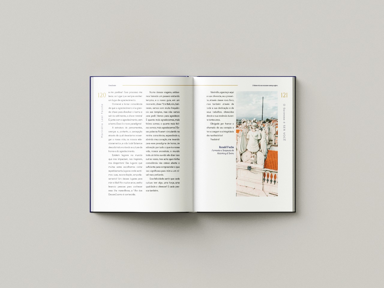Páginas finais do livro com agradecimentos